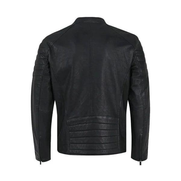 Rider - Black Leather Jacket - Image 2