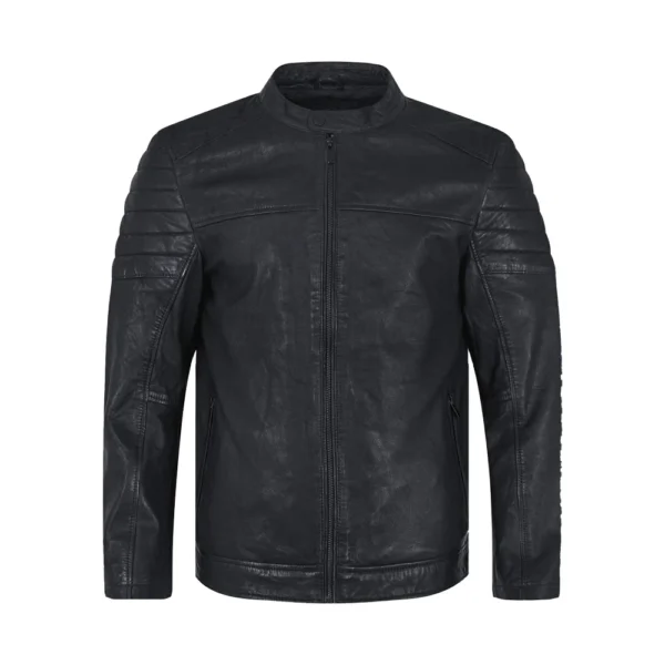 Rider - Black Leather Jacket from Gulf Leather Jackets product image