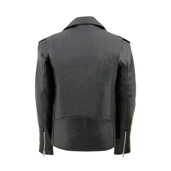 Dark - Black Leather Jacket - Image 2