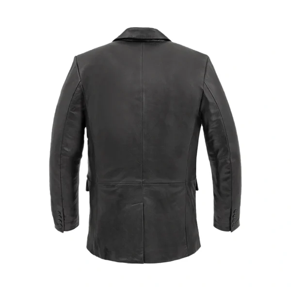 Back image of Diamond - Lambskin Leather Coat by Gulf Leather Jackets