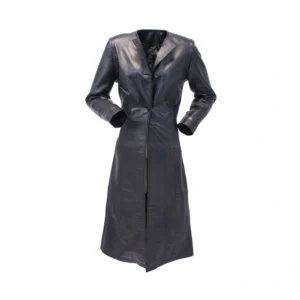 Product image of Cento - Extra Long Lambskin Leather Trench Coat by Gulf Leather Jackets