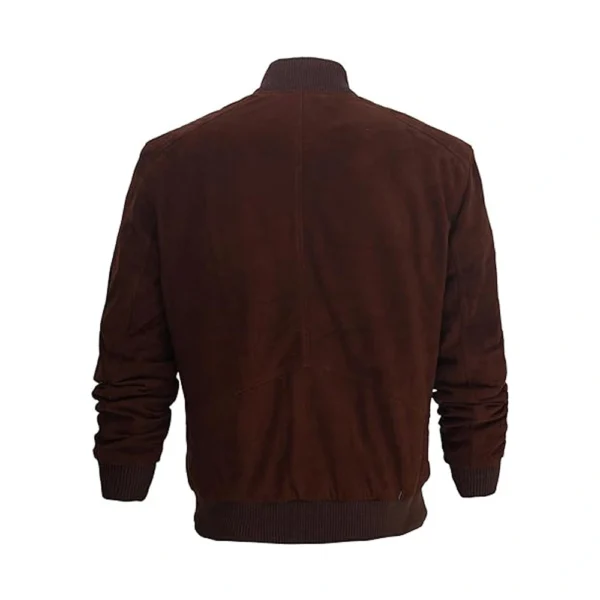 Back image of Orange - Ald Brown Leather Jacket by Gulf Leather Jackets